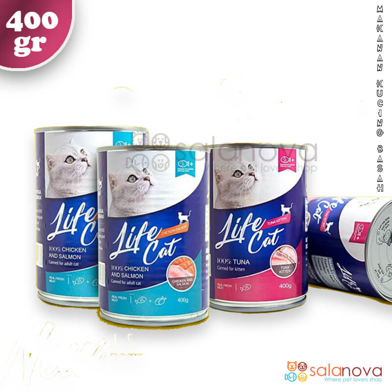 makanan kucing life cat 400gr life cat kaleng