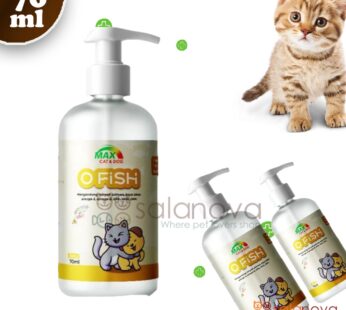 Max O Fish 70ml Minyak Ikan Salmon Untuk Kucing, Anjing dll