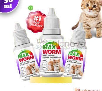 Max Worm Obat Cacing Kucing, Anjing